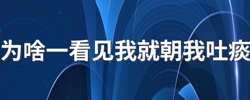 为啥一看见我就朝我吐痰 有人故意吐痰挑衅怎么办