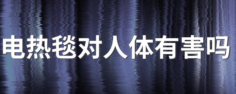 电热毯对人体有害吗 长期使用电热毯的危害是什么