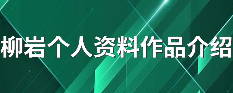 柳岩个人资料作品介绍 柳岩简单介绍