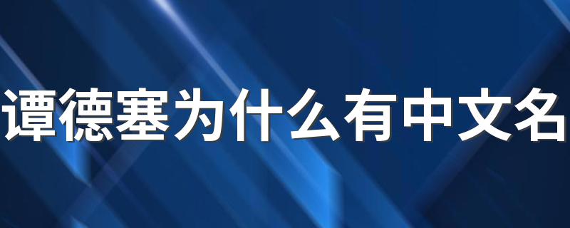 谭德塞为什么有中文名 谭德赛简介