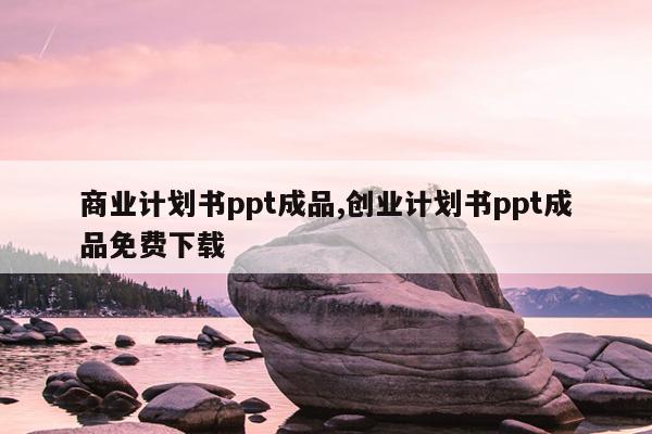 商业计划书ppt成品,创业计划书ppt成品免费下载