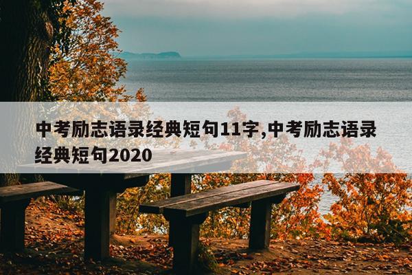 中考励志语录经典短句11字,中考励志语录经典短句2020
