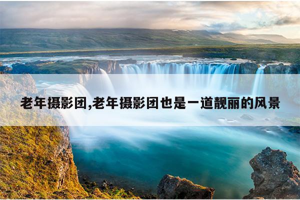 老年摄影团,老年摄影团也是一道靓丽的风景