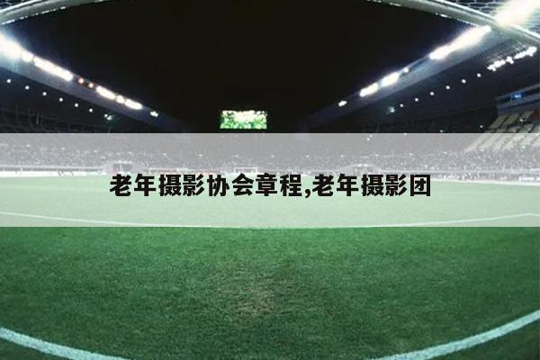 老年摄影协会章程,老年摄影团
