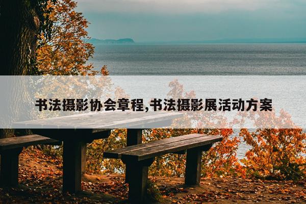 书法摄影协会章程,书法摄影展活动方案
