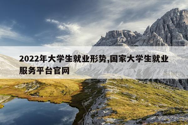 2022年大学生就业形势,国家大学生就业服务平台官网