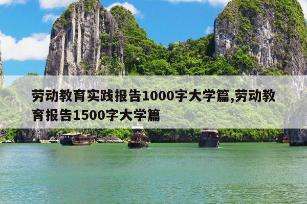 劳动教育实践报告1000字大学篇,劳动教育报告1500字大学篇