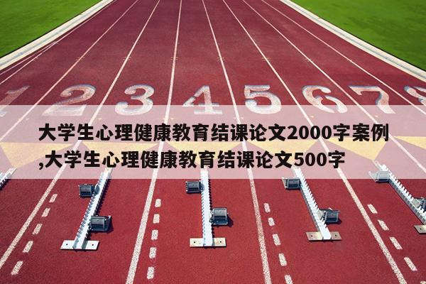 大学生心理健康教育结课论文2000字案例,大学生心理健康教育结课论文500字