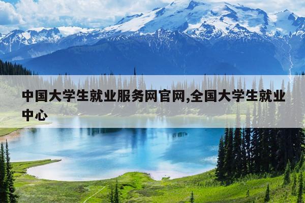 中国大学生就业服务网官网,全国大学生就业中心
