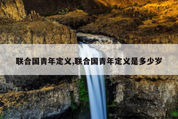 联合国青年定义,联合国青年定义是多少岁