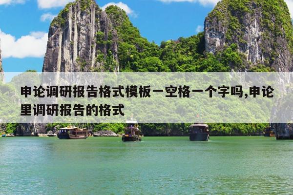 申论调研报告格式模板一空格一个字吗,申论里调研报告的格式