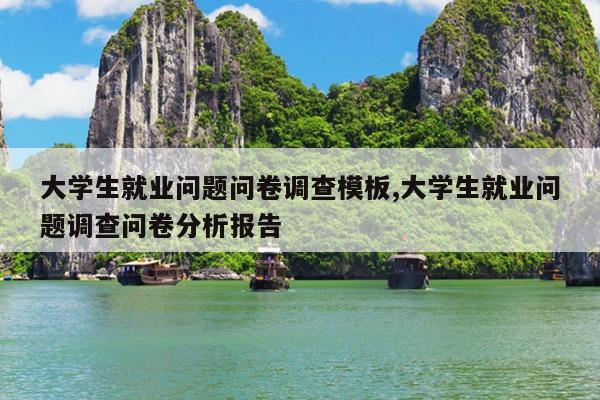 大学生就业问题问卷调查模板,大学生就业问题调查问卷分析报告