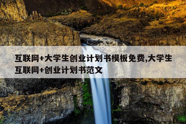 互联网+大学生创业计划书模板免费,大学生互联网+创业计划书范文