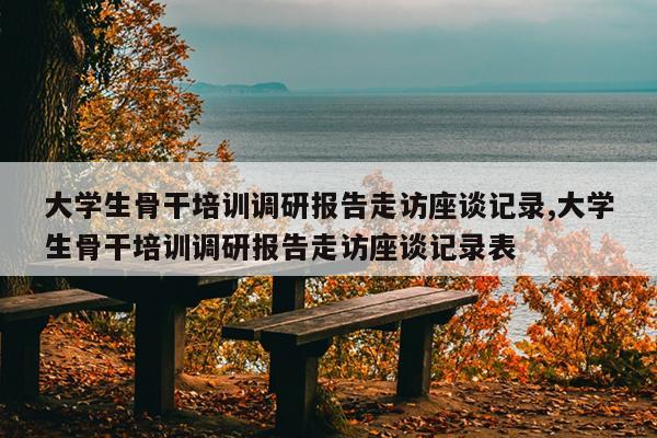 大学生骨干培训调研报告走访座谈记录,大学生骨干培训调研报告走访座谈记录表