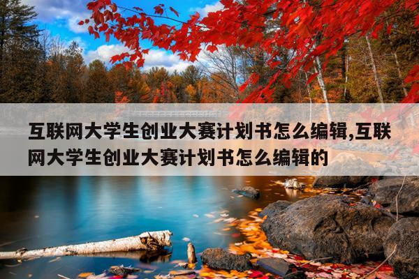 互联网大学生创业大赛计划书怎么编辑,互联网大学生创业大赛计划书怎么编辑的
