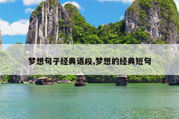 梦想句子经典语段,梦想的经典短句