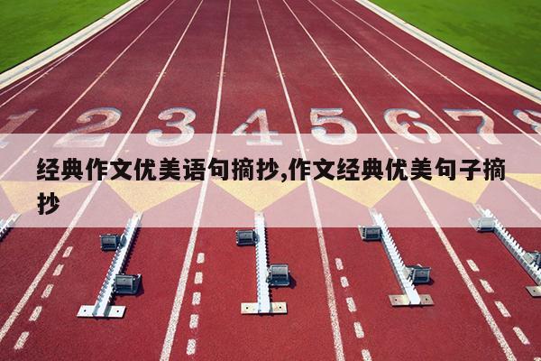 经典作文优美语句摘抄,作文经典优美句子摘抄