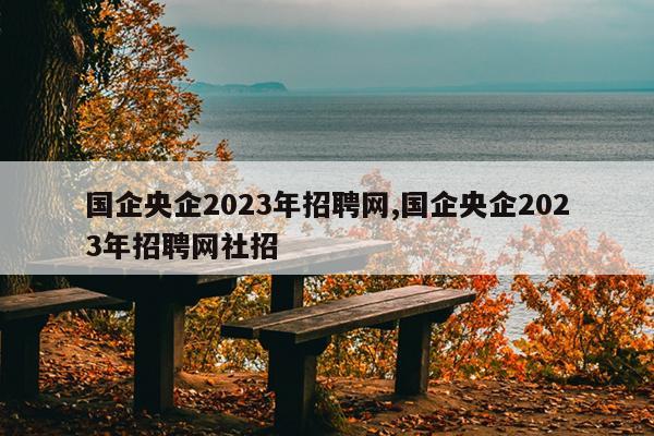 国企央企2023年招聘网,国企央企2023年招聘网社招