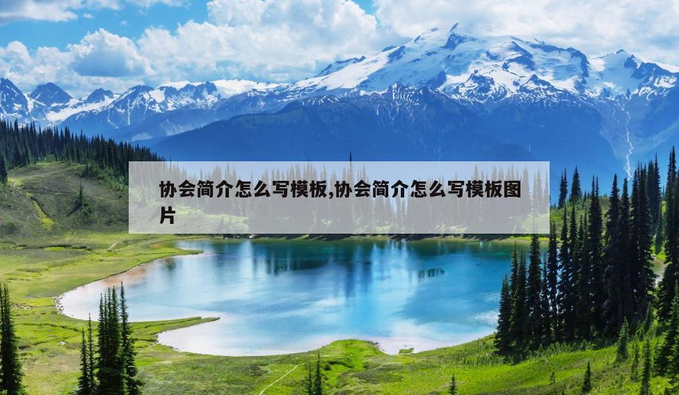 协会简介怎么写模板,协会简介怎么写模板图片