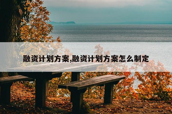 融资计划方案,融资计划方案怎么制定