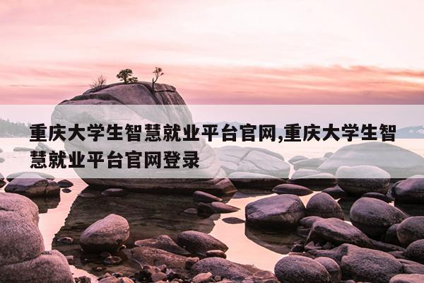 重庆大学生智慧就业平台官网,重庆大学生智慧就业平台官网登录