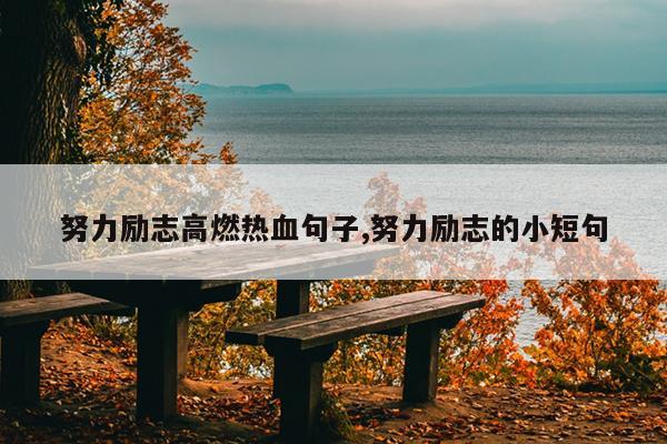 努力励志高燃热血句子,努力励志的小短句