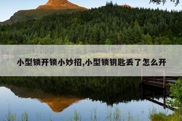 小型锁开锁小妙招,小型锁钥匙丢了怎么开