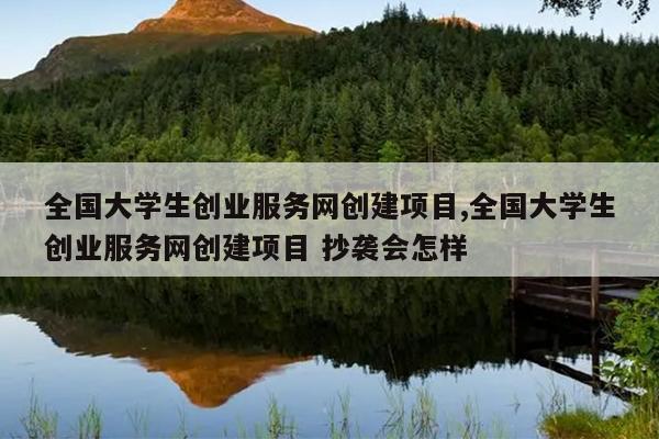 全国大学生创业服务网创建项目,全国大学生创业服务网创建项目 抄袭会怎样