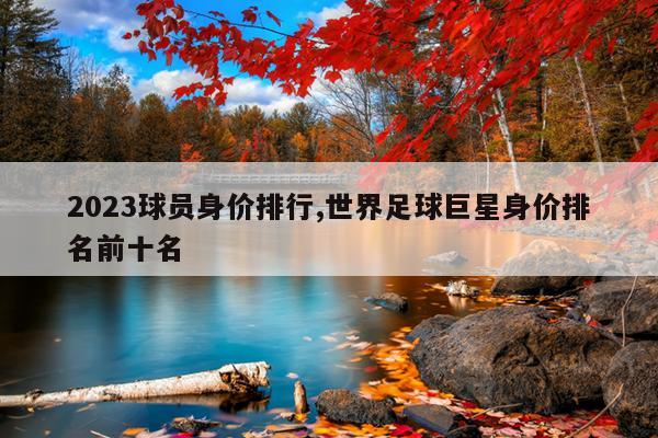 2023球员身价排行,世界足球巨星身价排名前十名