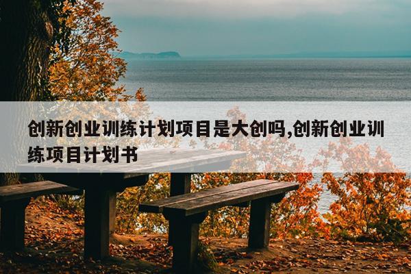 创新创业训练计划项目是大创吗,创新创业训练项目计划书